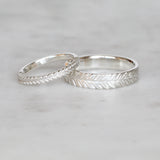 silver fern wedding rings