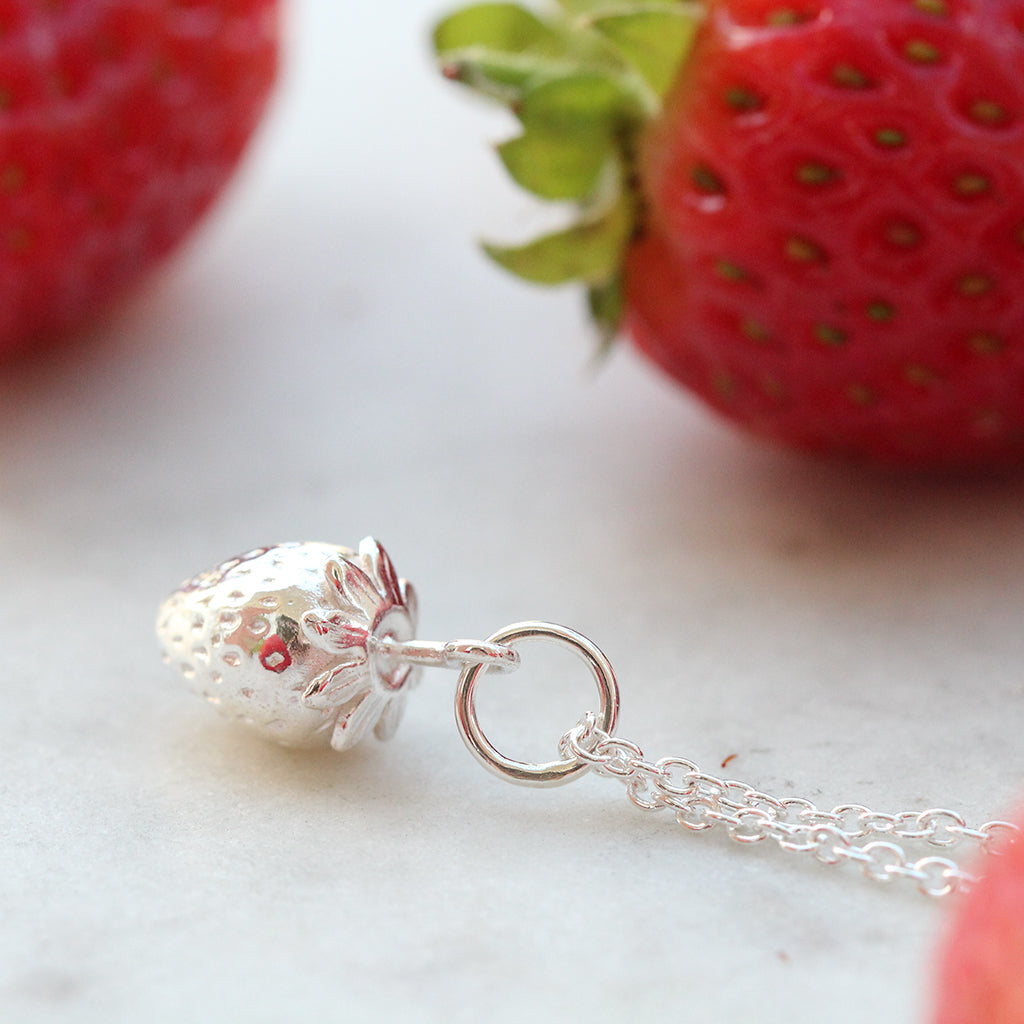 strawberry necklace