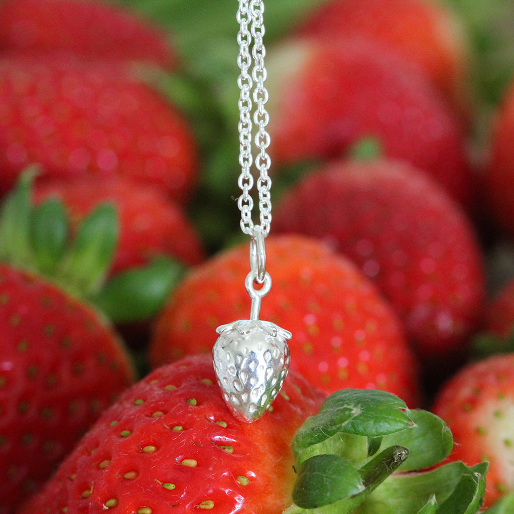 strawberry necklace
