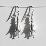 tree fuchsia earrings sterling silver