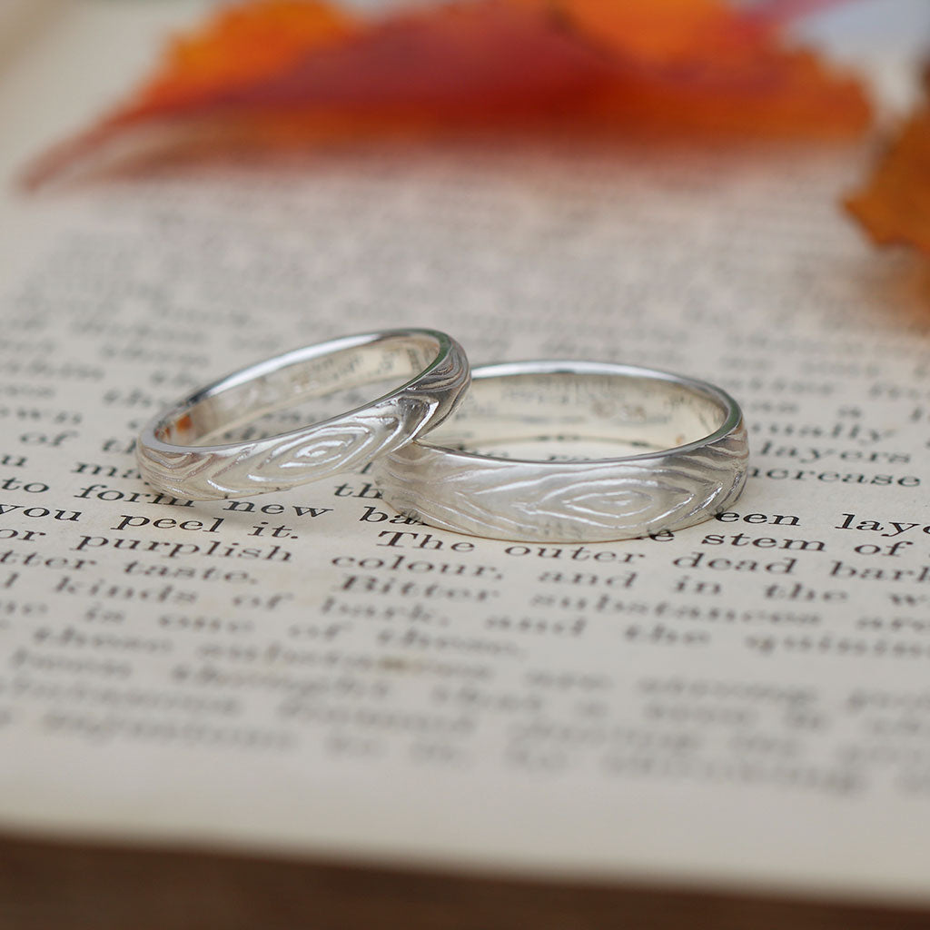 Tree wedding bands