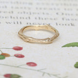 gold twig ring