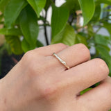 gold twig wedding ring