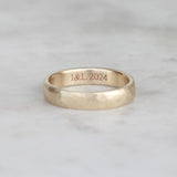 Engraving inside a wedding band