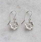 Mount Cook lily earrings in sterling silver