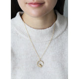 gold plated cat necklace