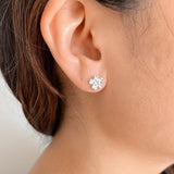 cherry blossom earrings in sterling silver
