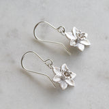 daffodil dangle earrings
