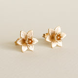 daffodil gold earrings