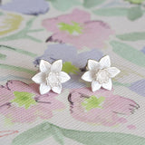 daffodil earrings sterling silver
