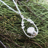 fantail necklace silver