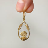 fantail necklace gold plated