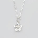 forget me not necklace silver