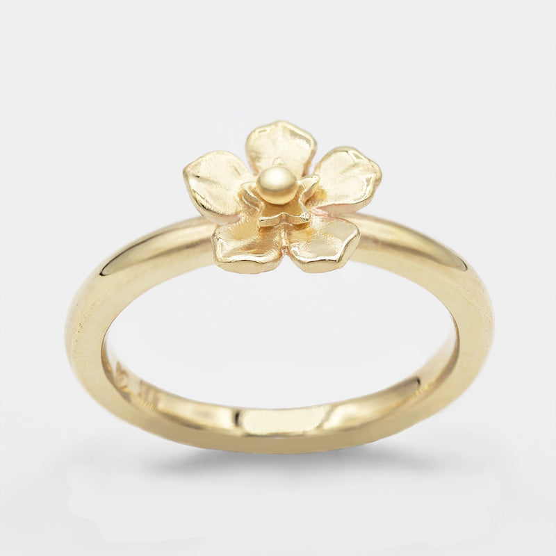 Forget Me Not Ring/ 9ct Yellow Gold