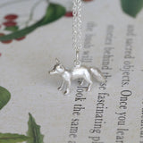 fox necklace sterling silver
