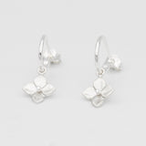 hydrangea flower earrings