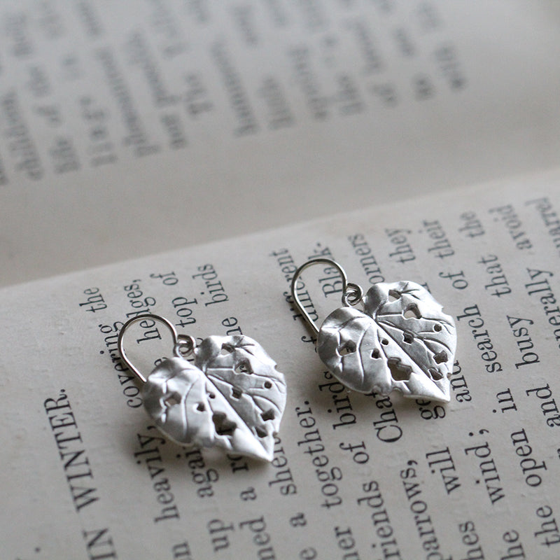 kawakawa silver earrings