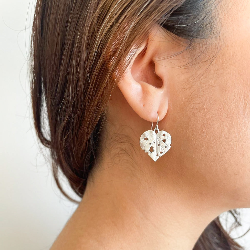 kawakawa leaf earrings