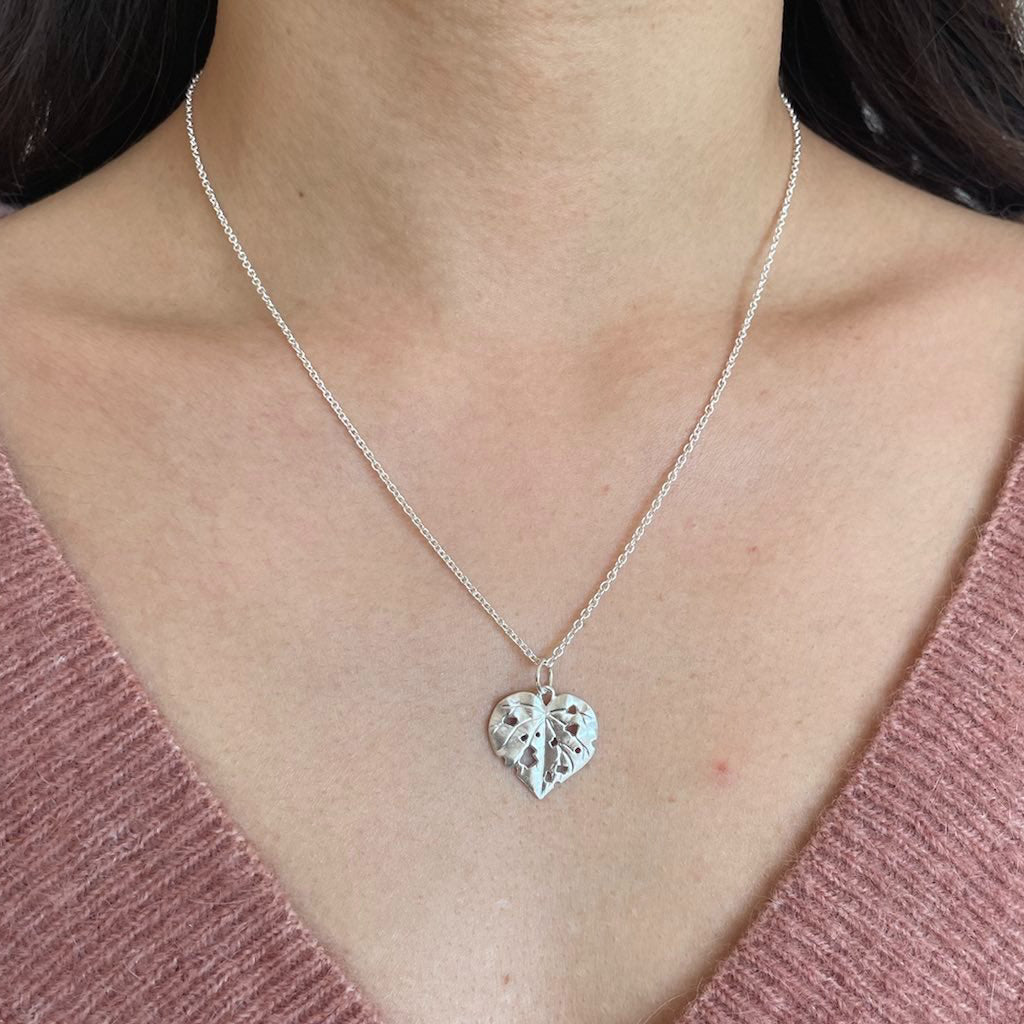 kawakawa leaf necklace