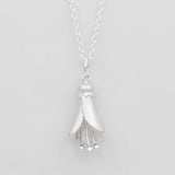 kowhai flower necklace sterling silver