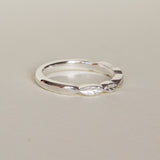 leaf silver ring