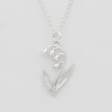 lily of the valley necklace silver