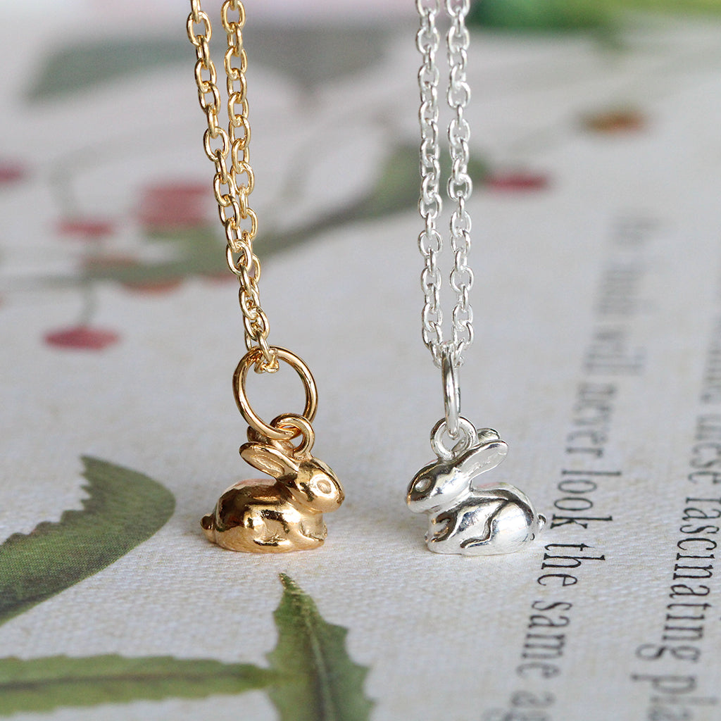 rabbit charm necklace