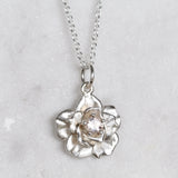 rose in bloom necklace