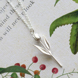 tulip necklace silver